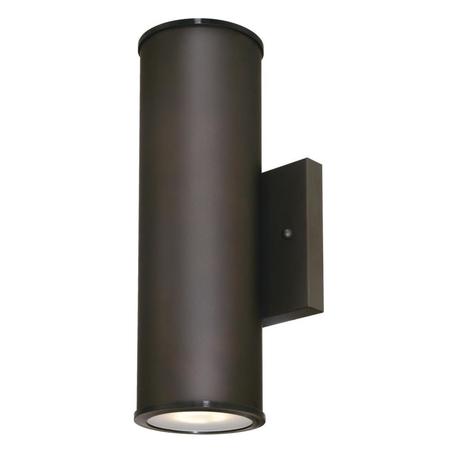 WESTINGHOUSE Two-Light LED Outdoor Wall Fixture, Up Down Light Mayslick ORB Frst Gl 6315700